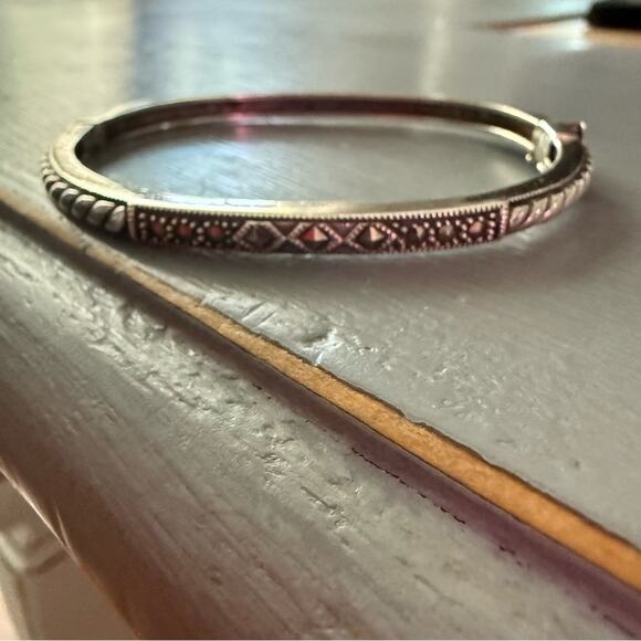 Judith Jack 925 Sterling Silver Bangle Bracelet - Picture 4 of 10